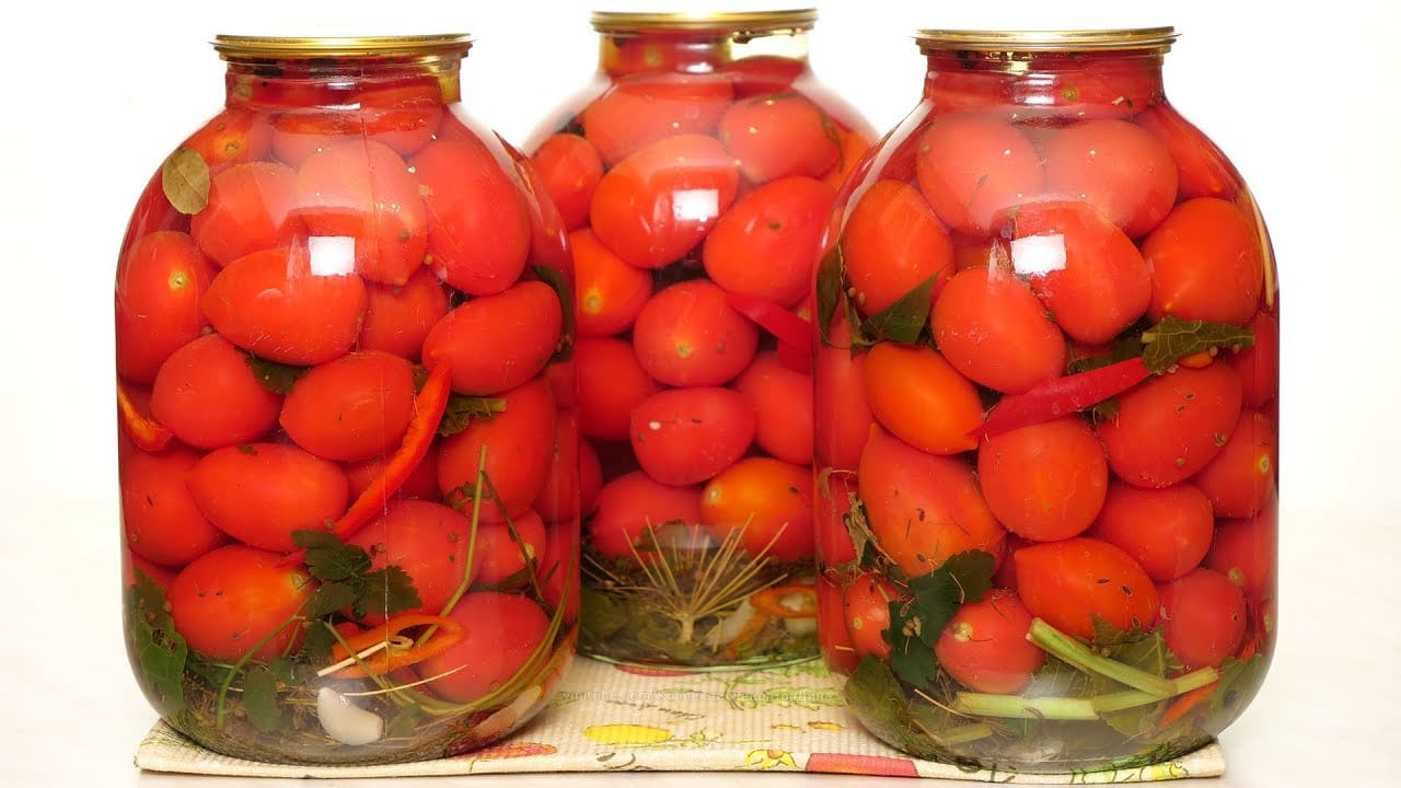 консервированные помидоры 3 литровая банка